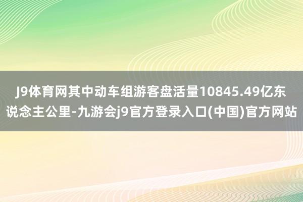 J9体育网其中动车组游客盘活量10845.49亿东说念主公里-九游会j9官方登录入口(中国)官方网站